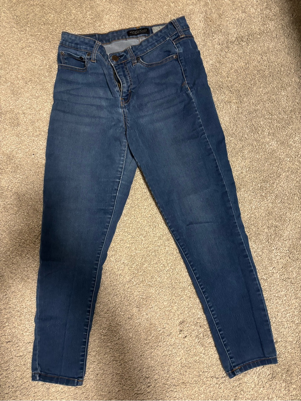Aeropostale Women's Dark Blue Skinny Jeans